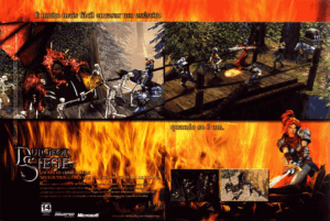 Propaganda Dungeon Siege - EGM Brasil 07 - 2002