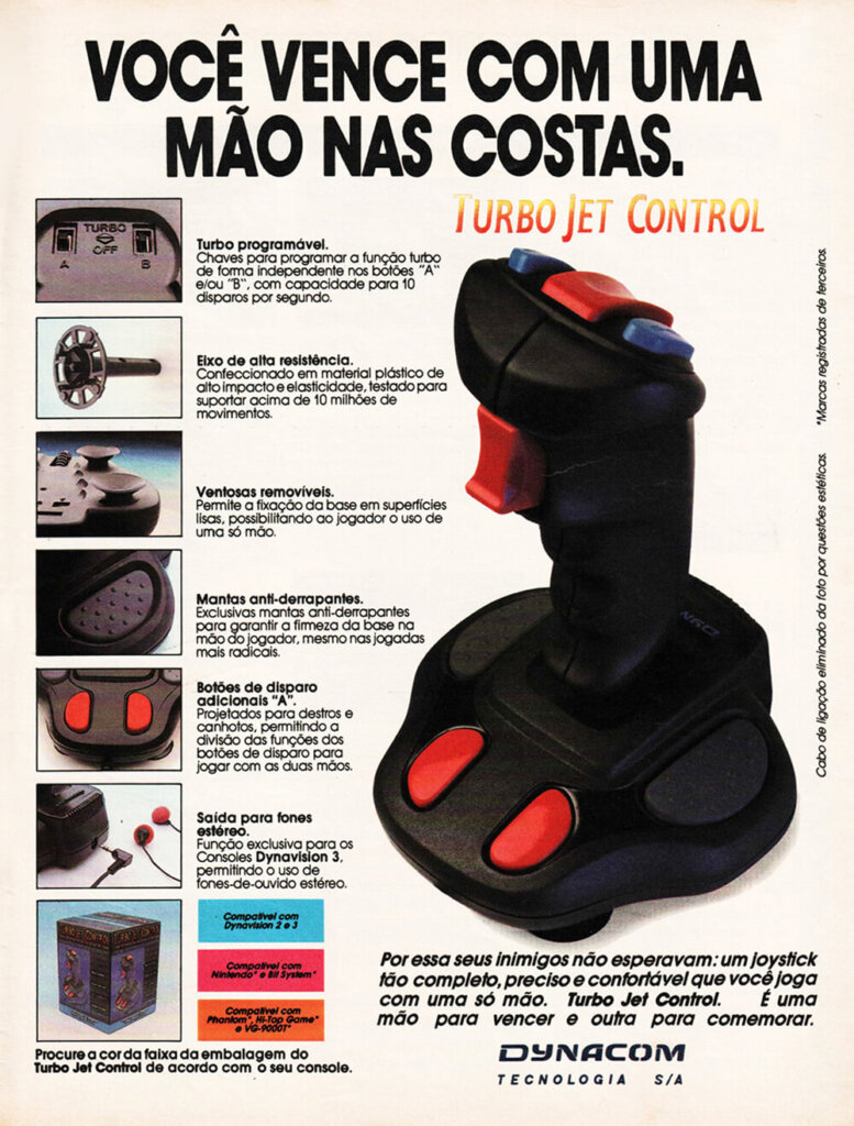 Propaganda Turbo Jet Control (Dynacom) - Ação Games 11 - 1992