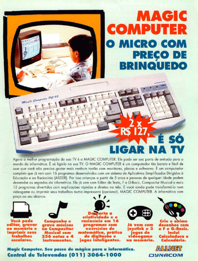 Propaganda Dynacom - Ação Games 110 - 1996