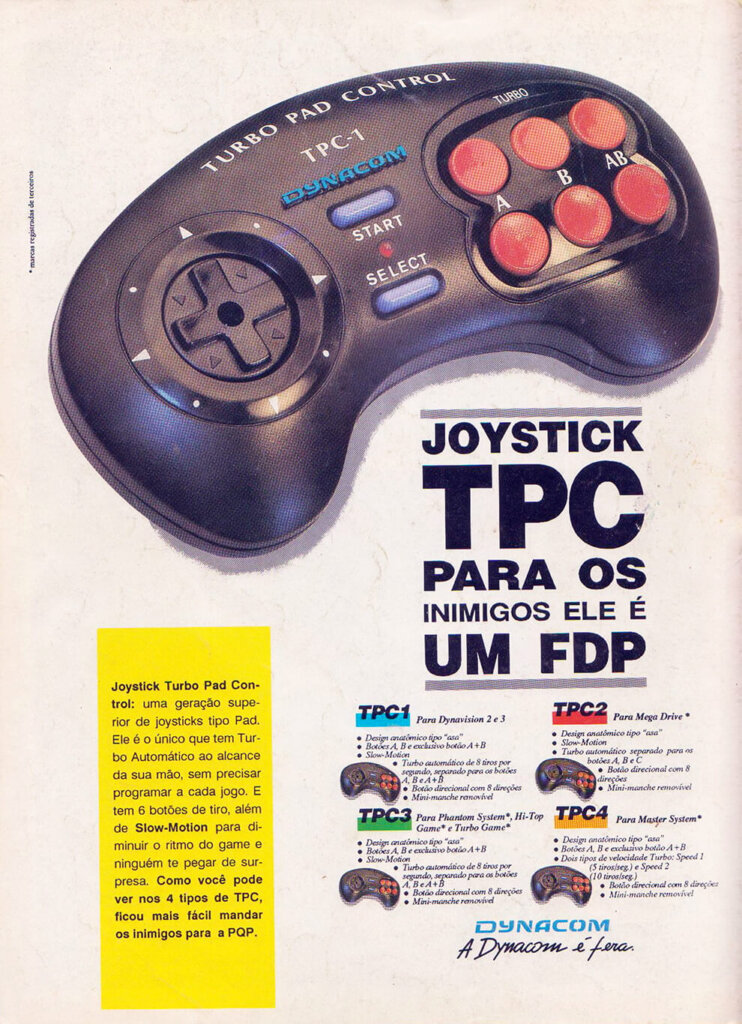 Propaganda Joystick TPC (Dynacom) - Ação Games 22 - 1992
