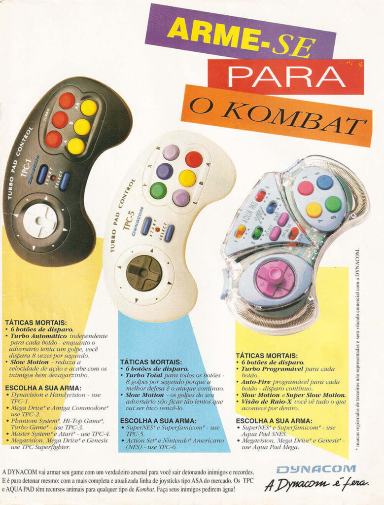 Propaganda Dynacom - Ação Games 72 - 1994