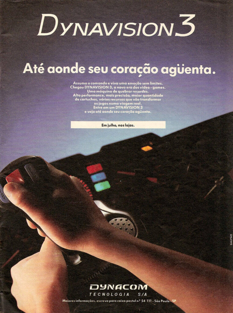 Propaganda Dynavision 3 - Ação Games 02 - 1991