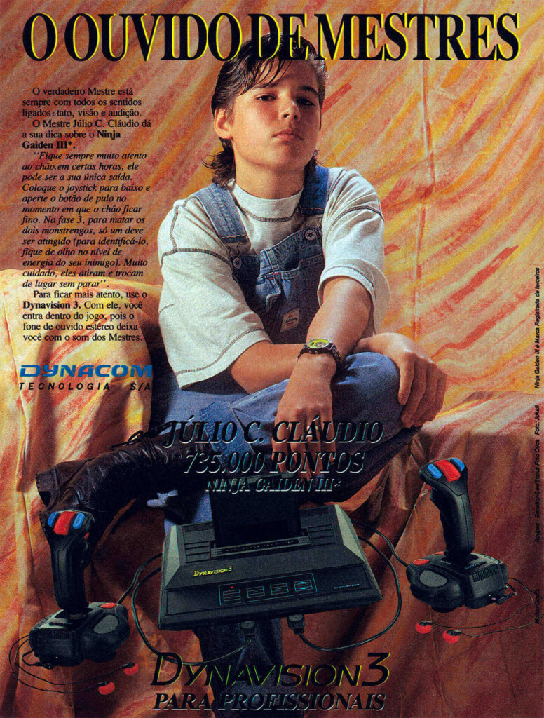 Propaganda Dynavision 3 - Ação Games 08 - 1991