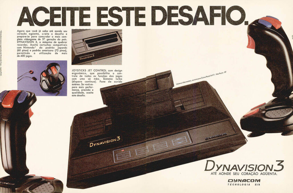 Propaganda Dynavision III - Ação Games 03 - 1991