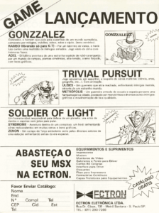 Propaganda Ectron - MSX Micro 22 - 1989