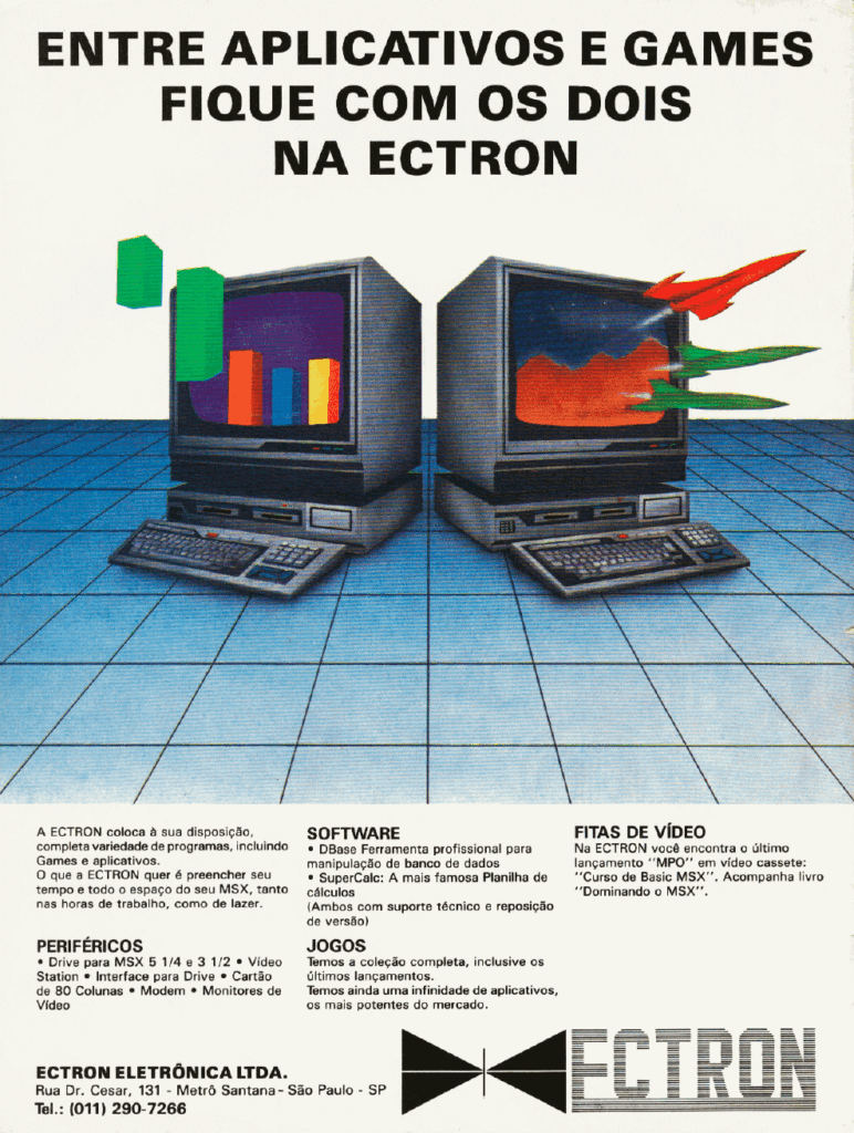 Propaganda Ectron - MSX Micro 22 - 1989