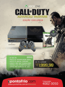 Propaganda Edição Exclusiva Call of Duty Advanced Warfare (Pontofrio.com) - Revista Oficial Xbox 104 - 2015