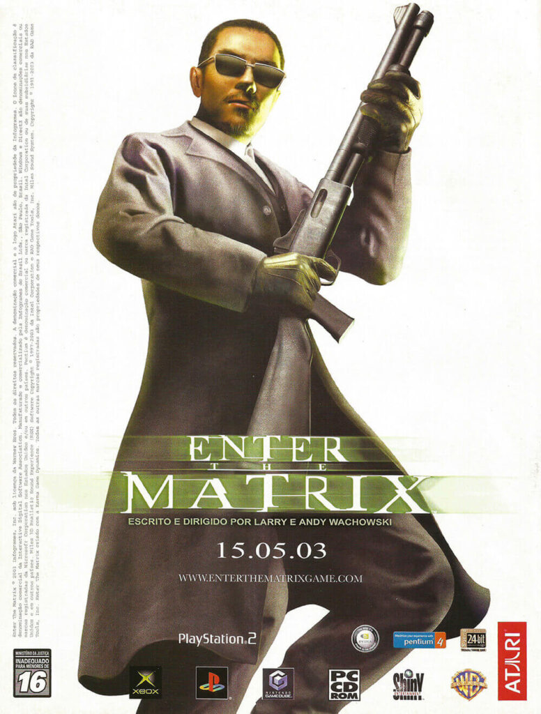 Propaganda Enter the Matrix - EGM Brasil 14 - 2003