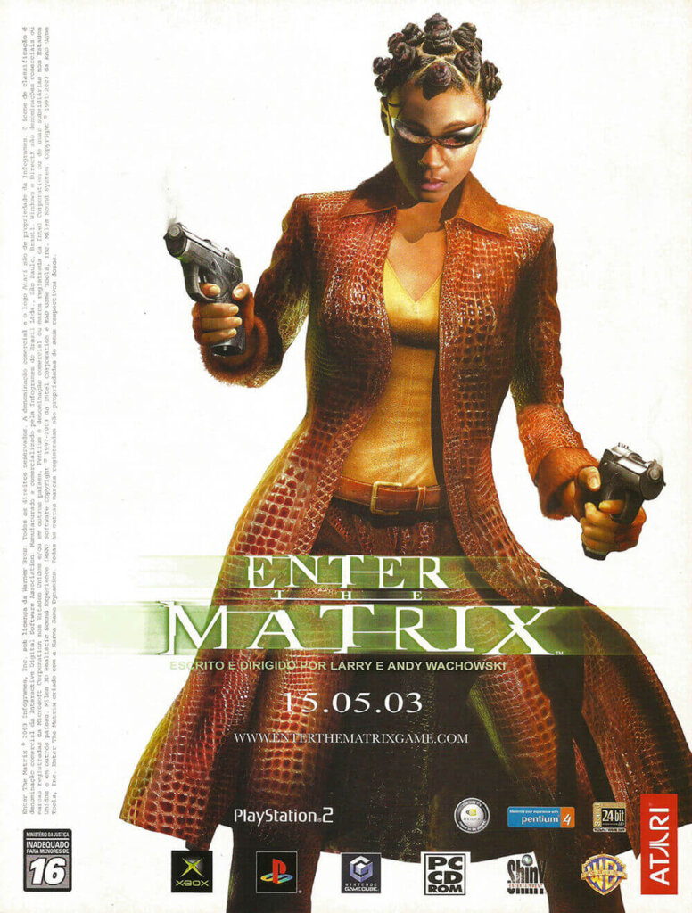 Propaganda Enter the Matrix - EGM Brasil 14 - 2003