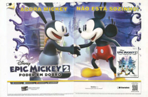 Propaganda Epic Mickey 2 The Power of Two (Saraiva) - Nintendo World 166 - 2013