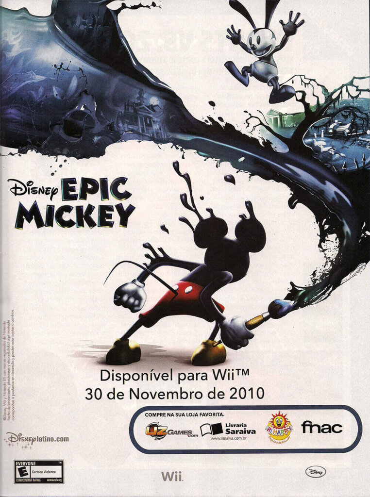 Propaganda Epic Mickey - Nintendo World 140 - 2010