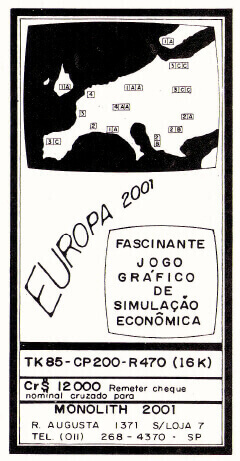 Propaganda Europa 2001 (Monolith) - Microhobby 15 - 1984