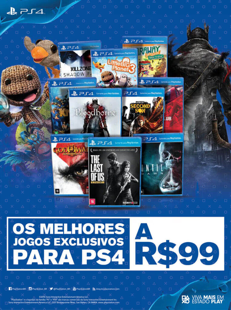 Propaganda Exclusivos PlayStation 4 - Revista PlayStation 224 - 2016