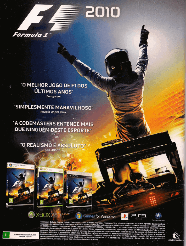 Propaganda F1 2010 - EGW 105 - 2010