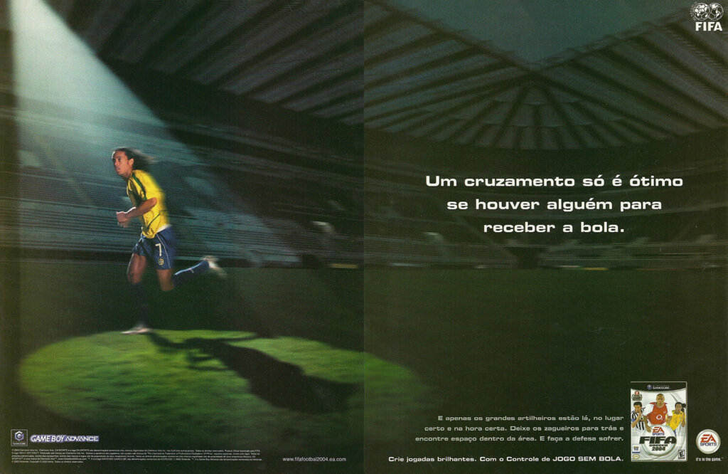 Propaganda FIFA 2004 - Nintendo World 64 - 2003