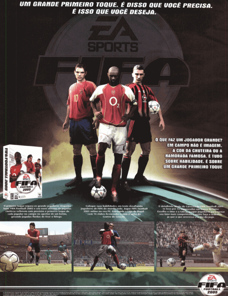 Propaganda FIFA 2005 - EGM Brasil 33 - 2004