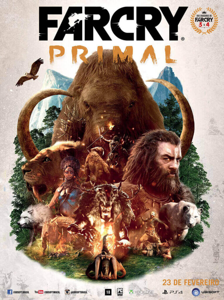 Propaganda Far Cry Primal - Revista PlayStation 216 - 2016