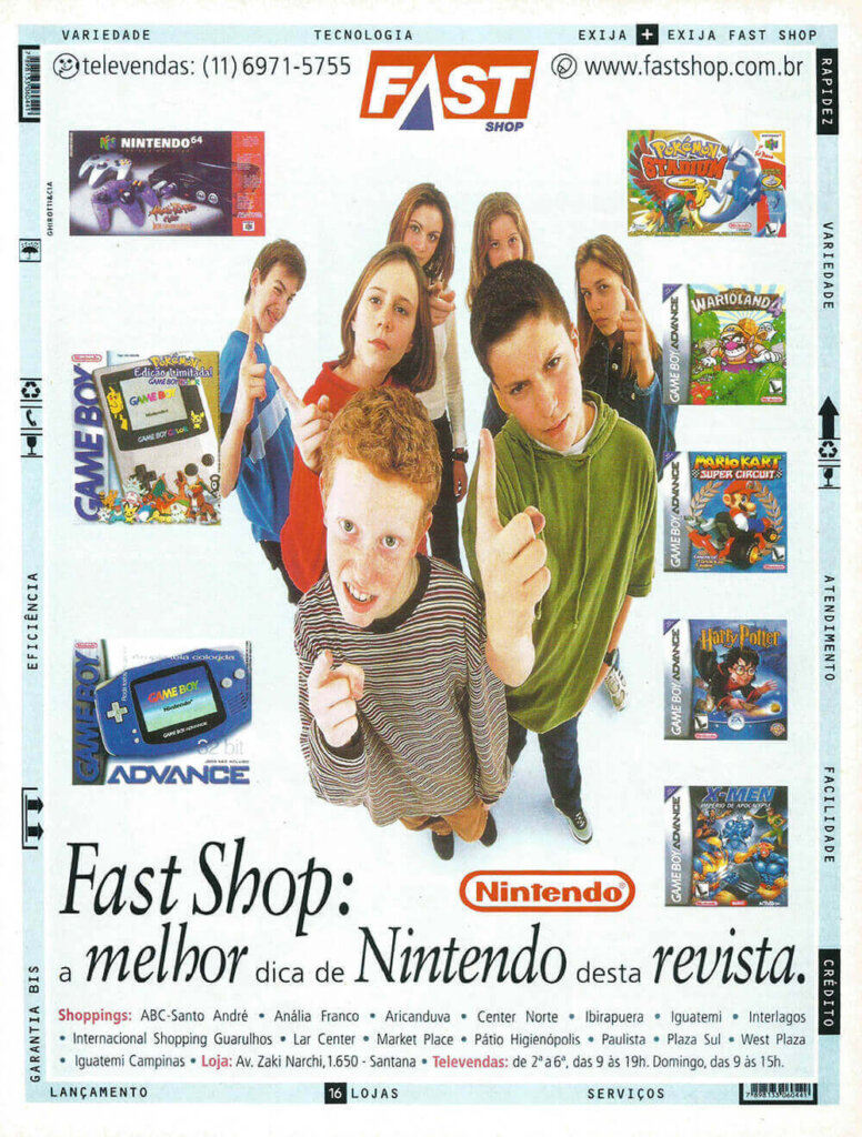 Propaganda Fast Shop - EGM Brasil 01 - 2002