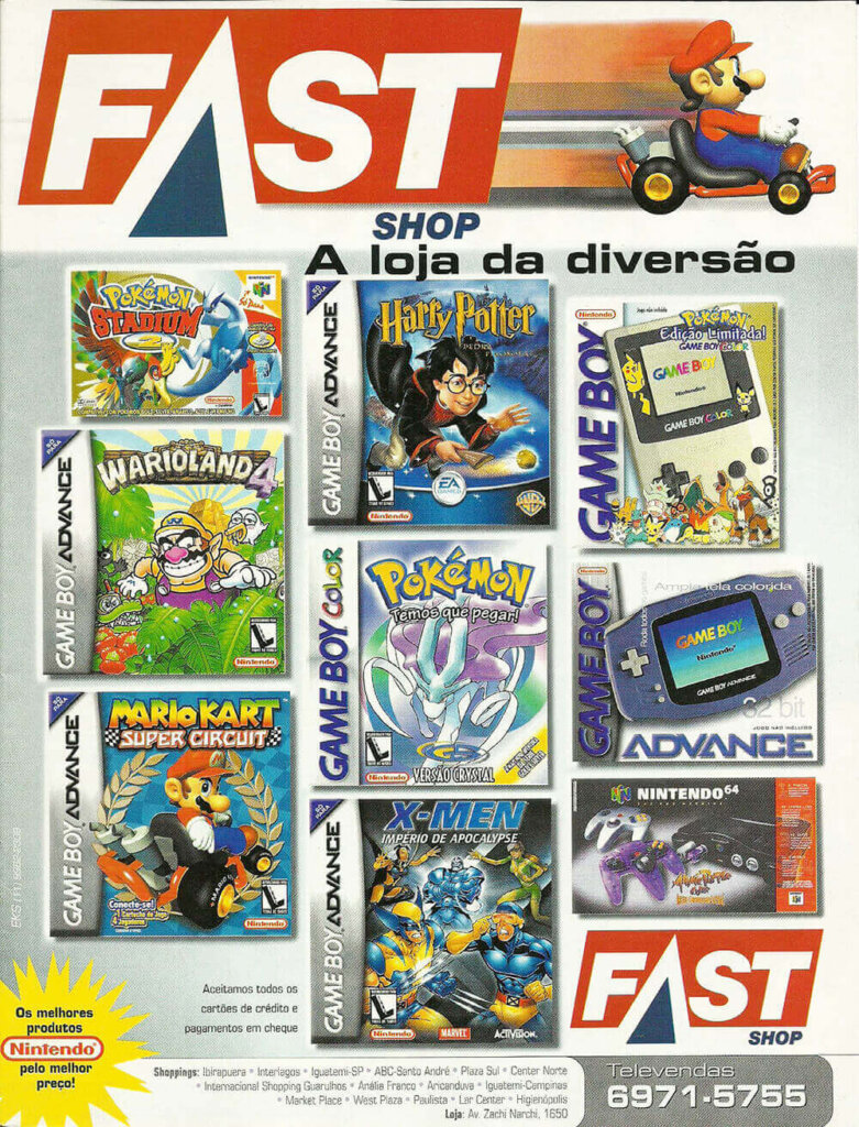 Propaganda Fast Shop - Nintendo World 40 - 2001