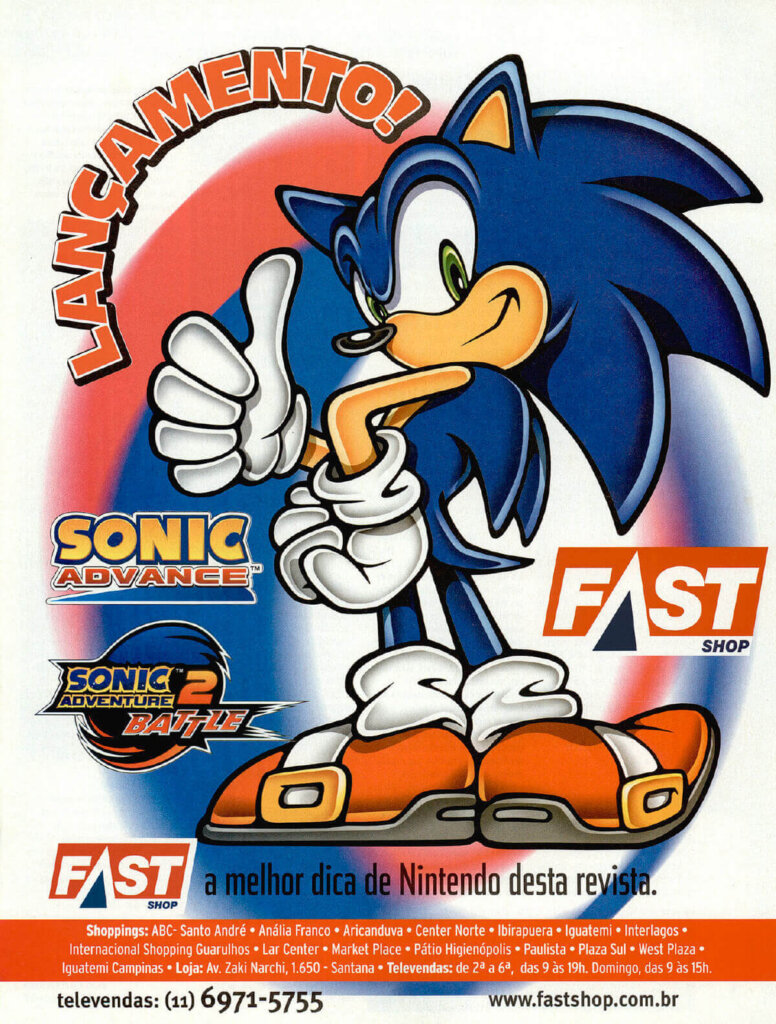 Propaganda Fast Shop - Nintendo World 44 - 2002