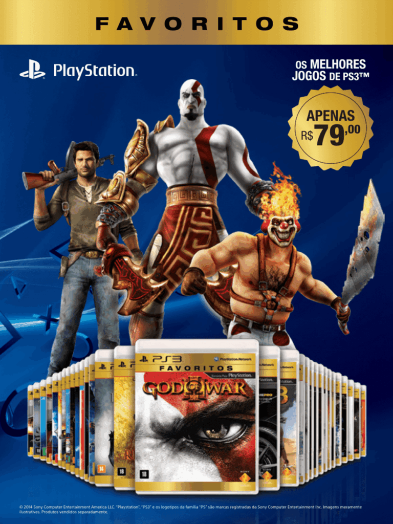 Propaganda Favoritos PS3 - PlayStation 194 - 2014