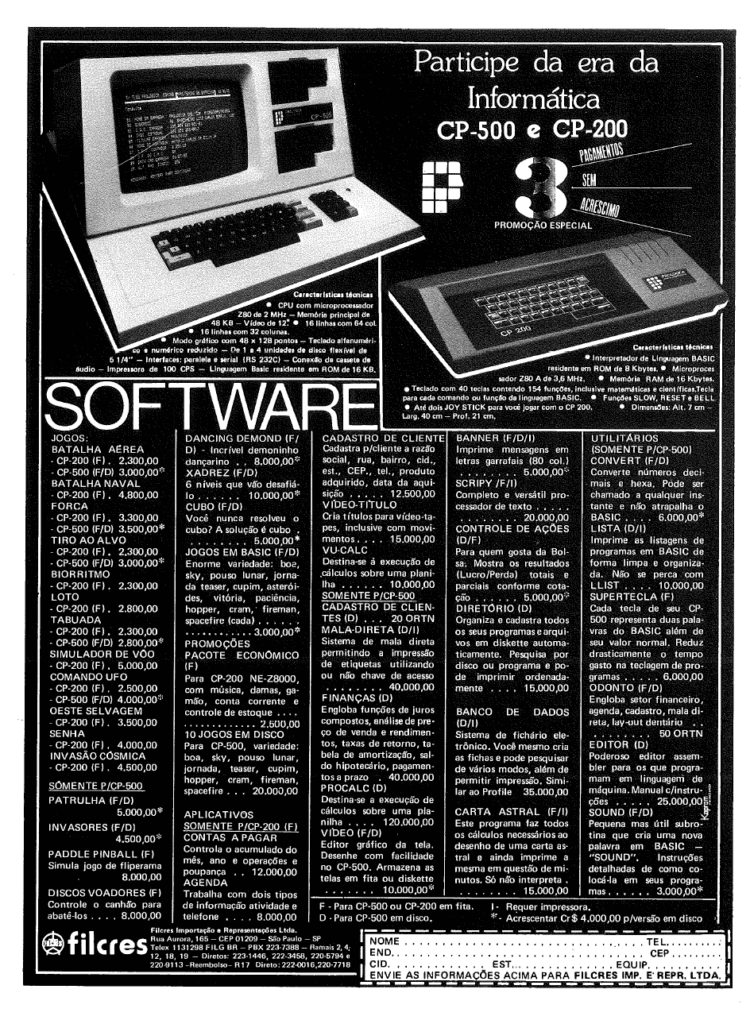Propaganda Filcres - Interface 07 - 1983