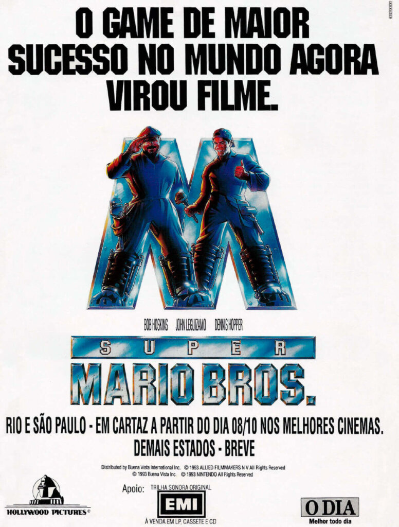 Propaganda Filme Mario - Ação Games 43 - 1993