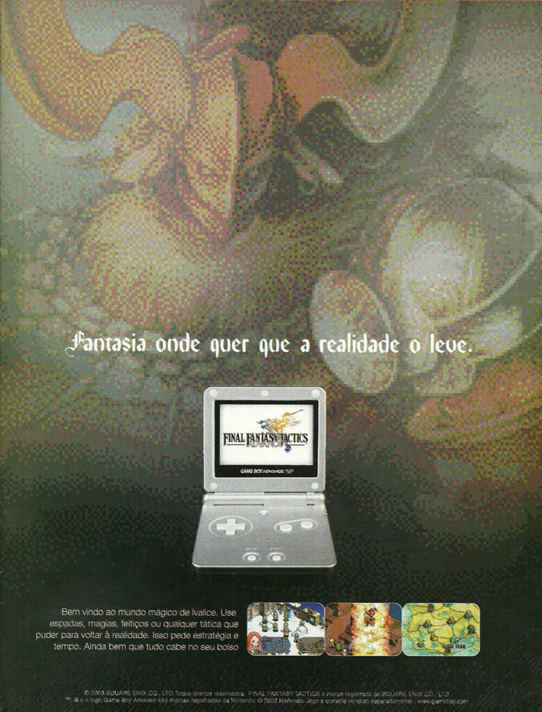 Propaganda Final Fantasy Tactics - Nintendo World 61 - 2003