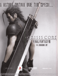 Propaganda Final Fantasy VII Crisis Core - EGM Brasil 75 - 2008