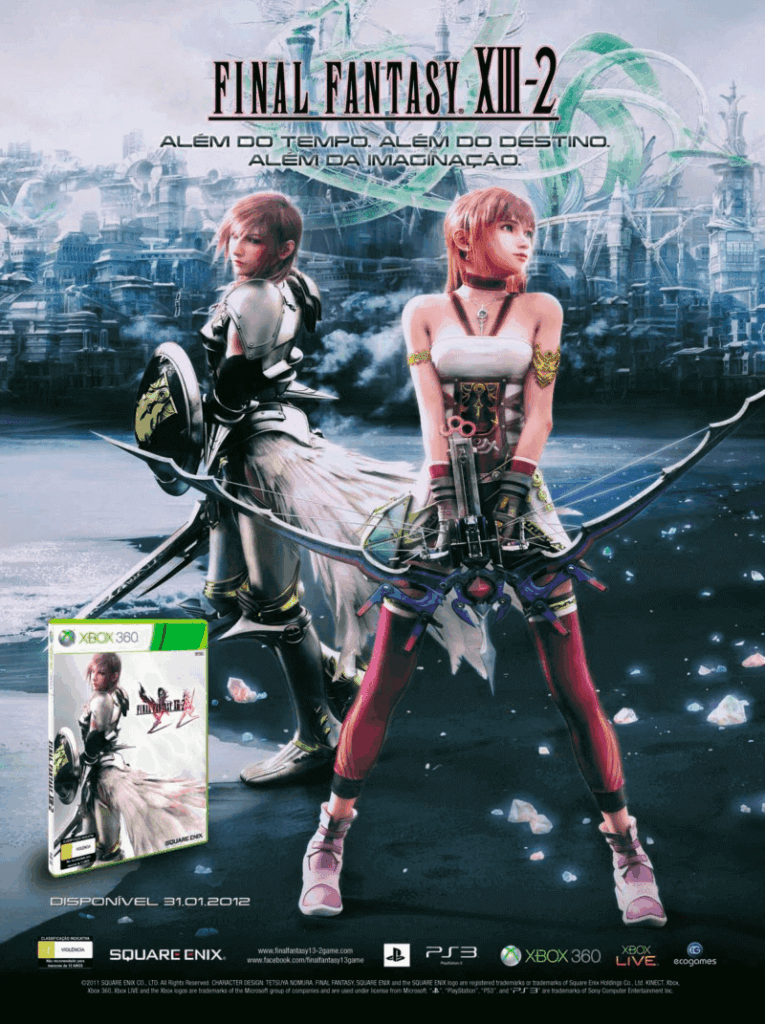 Propaganda Final Fantasy XII-2 - Xbox 360 64 - 2012