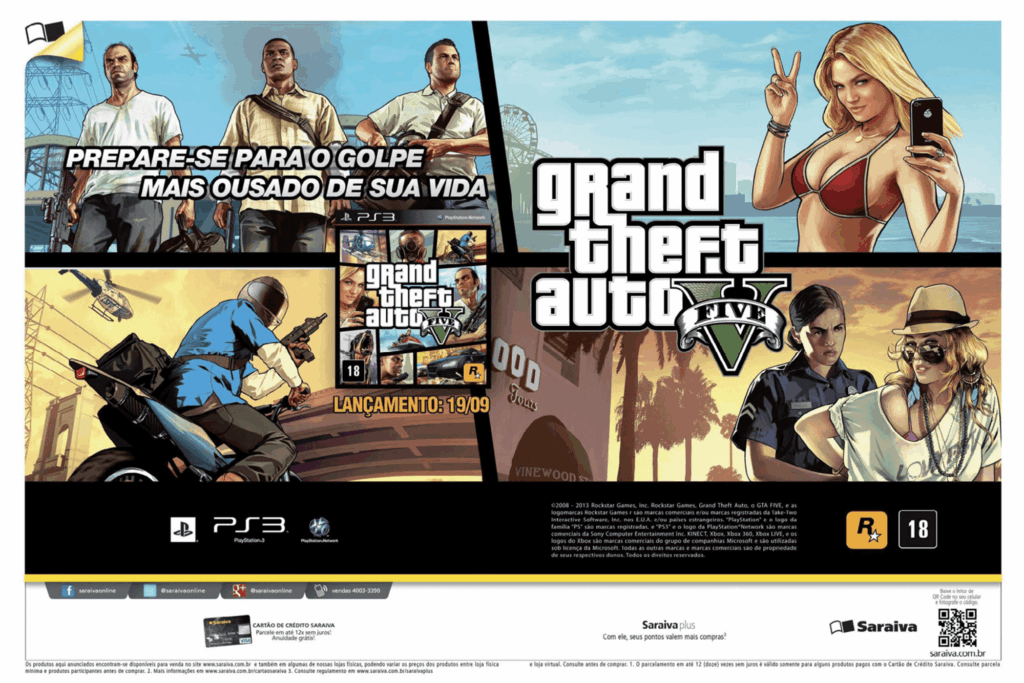 Propaganda GTA V - Revista PlayStation 180 - 2013