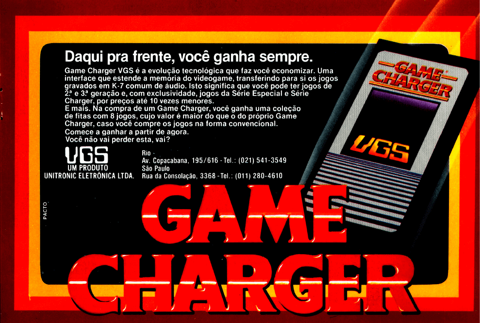 Propaganda Game Charger VGS - Micro & Vídeo 11 - 1984