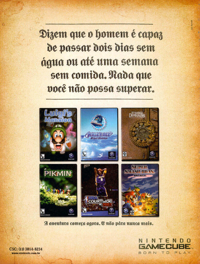 Propaganda GameCube - Nintendo World 49 - 2002