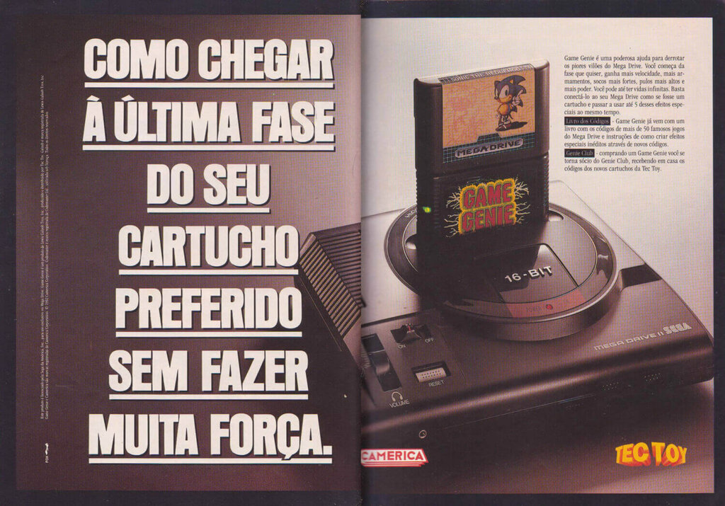 Propaganda GameGenie - Ação Games 35 - 1993