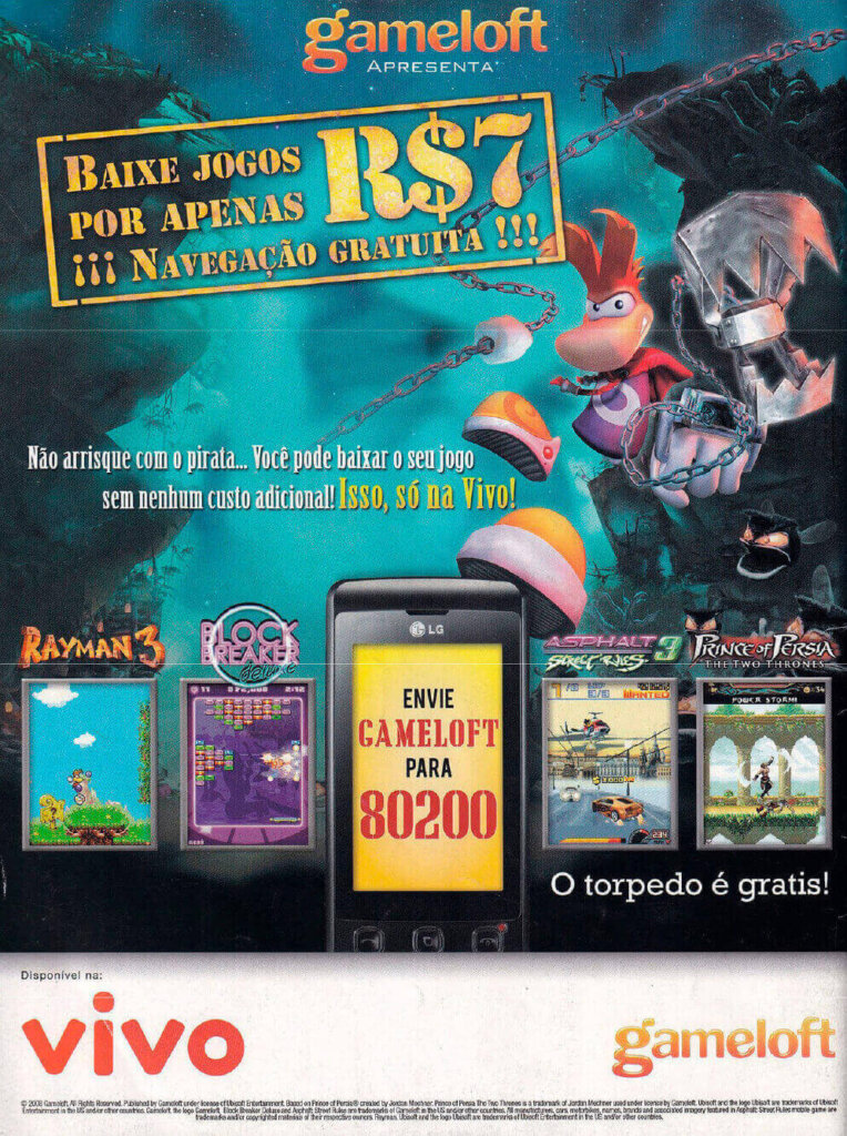 Propaganda Gameloft - EGM Brasil 88 - 2009
