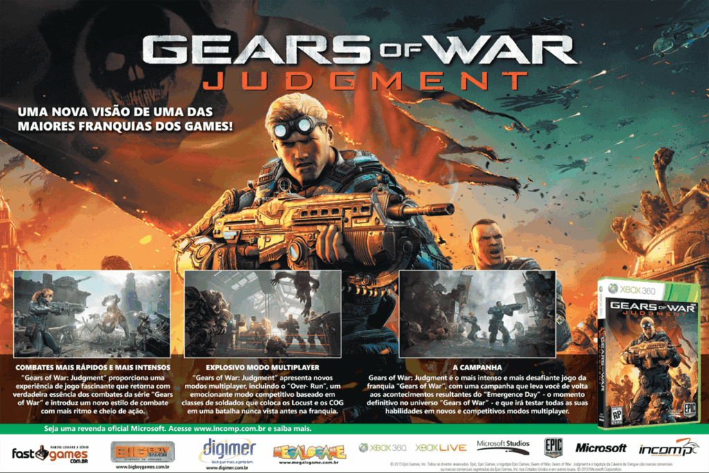 Propaganda Gears of War Judgment - Revista Oficial Xbox 81 - 2013