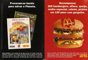 Propaganda Global Gladiators - McDonalds - Ação Games 42 - 1993