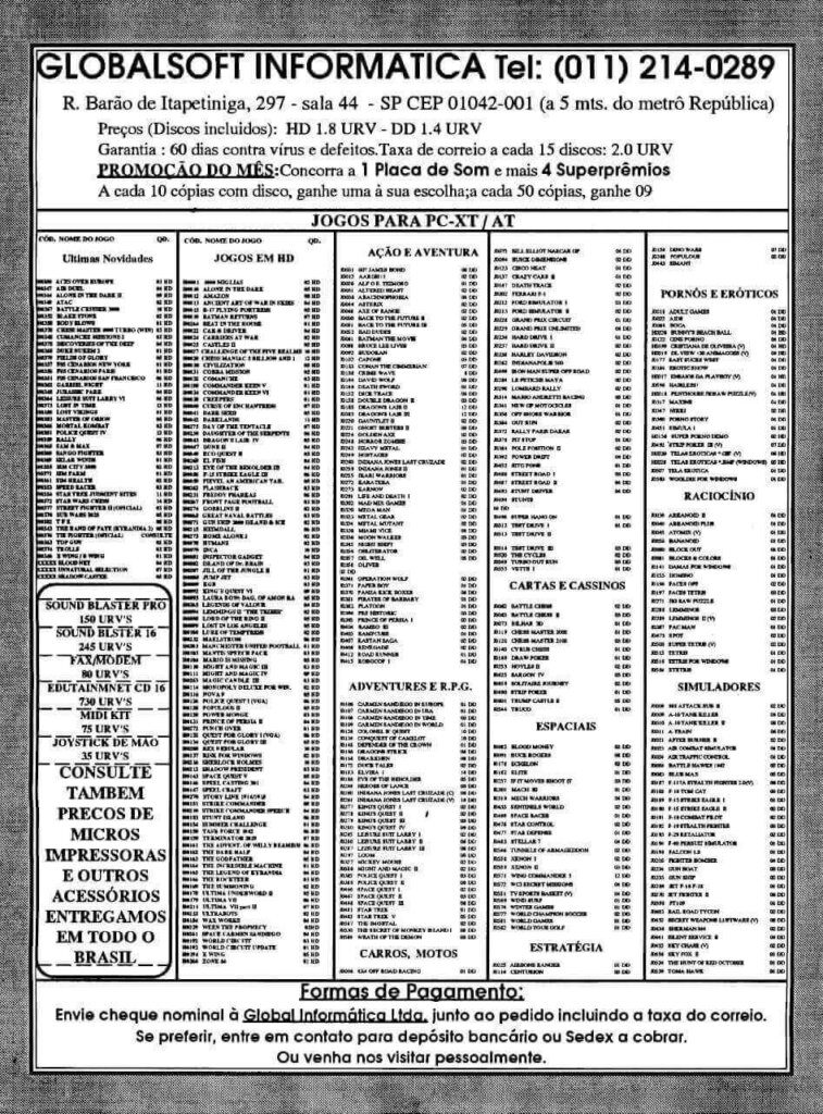 Propaganda Globalsoft - Micro Sistemas 139 - 1994