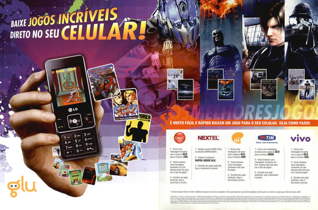 Propaganda Glu Jogos - EDGE 01 - 2009