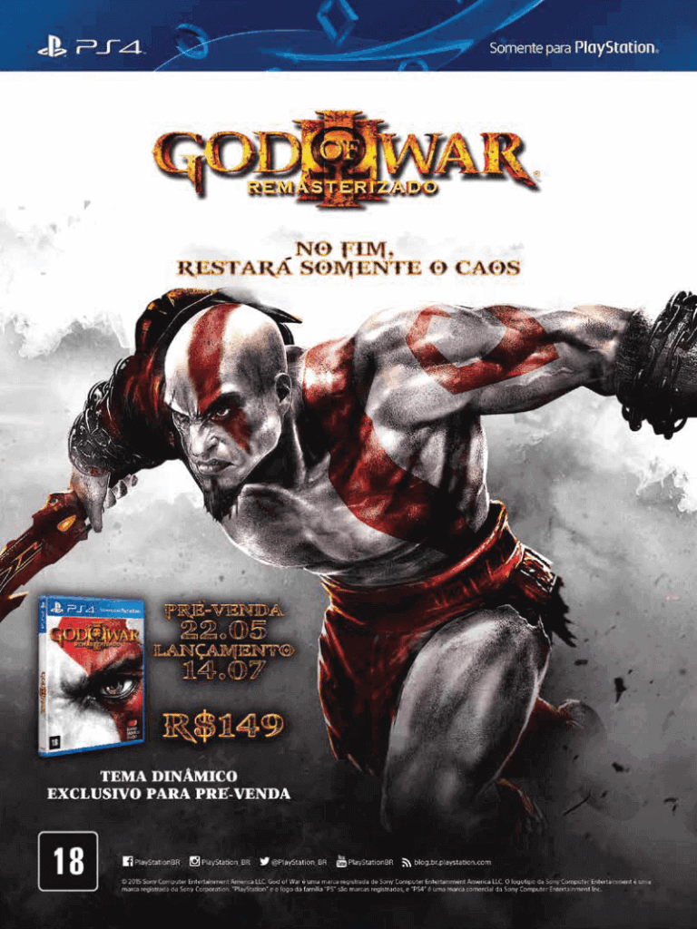 Propaganda God of War 3 Remasterizado - EGW 162 - 2015