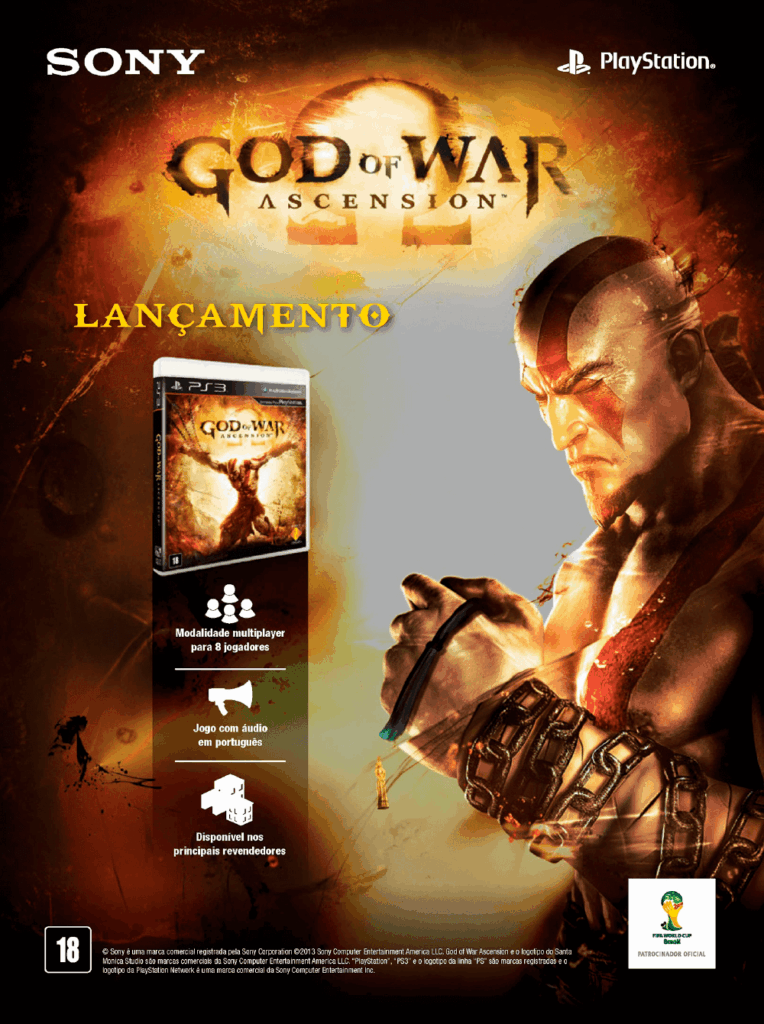 Propaganda God of War Ascension - Revista PlayStation 175 - 2013