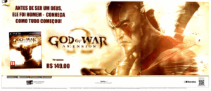 Propaganda God of War Ascension (Saraiva) - EGM Brasil 137 - 2013