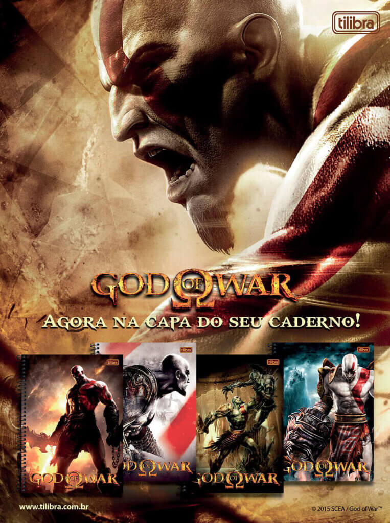 Propaganda God of War (Tilibra) - Revista Oficial do Brasil 207 - 2015