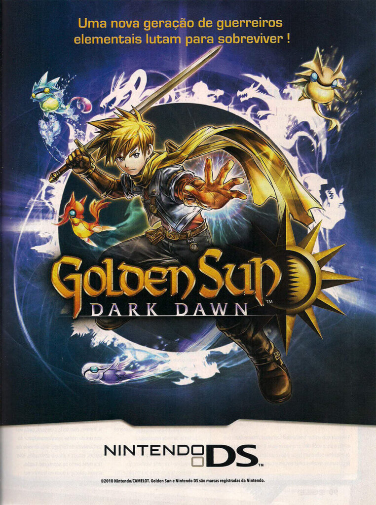 Propaganda Golden Sun Dark Dawn - Nintendo World 140 - 2010