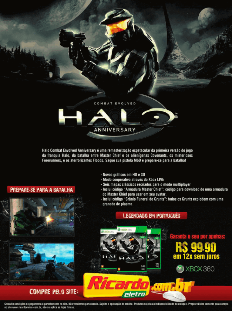 Propaganda Halo Anniversary (Ricardo Eletro) - Xbox 360 61 - 2011