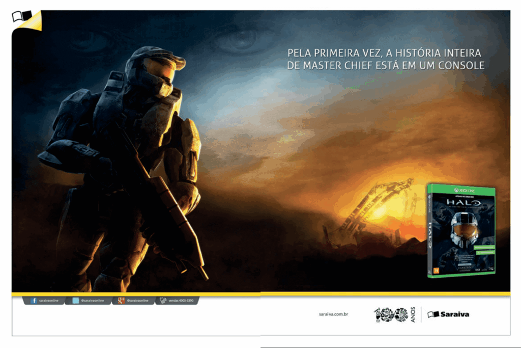 Propaganda Halo The Master Chief Collection (Saraiva) - Revista Oficial Xbox 99 - 2014