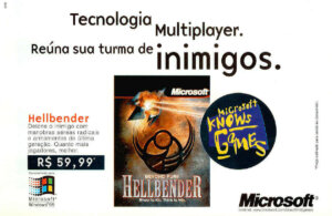 Propaganda Hellbender - Ação Games 110 - 1996