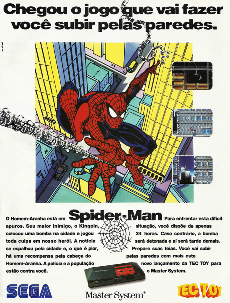 Propaganda Homem Aranha (MasterSystem) - Ação Games 13 - 1992