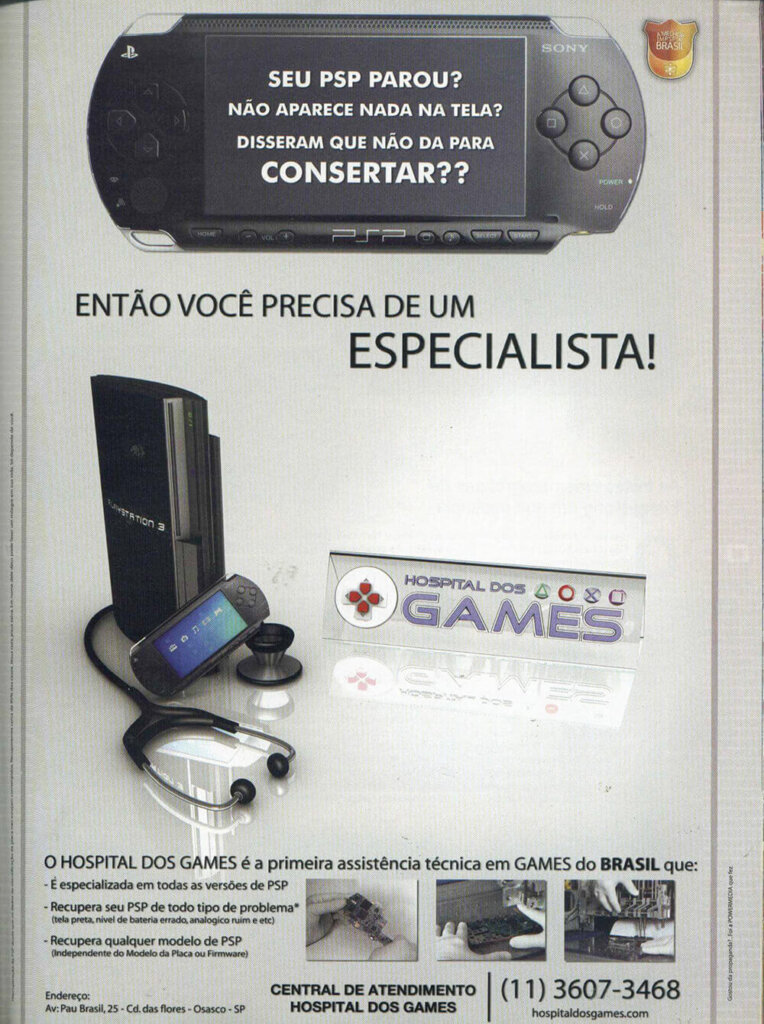 Propaganda Hospital dos Games - Dicas & Truques para PlayStation 107 - 2007