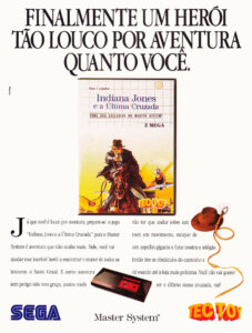 Propaganda Indiana Jones - Ação Games 08 - 1991